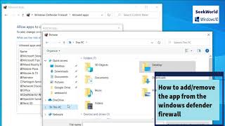 Manage list of allow / blocked apps in Windows Defender Firewall