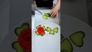 Super salad decoration idea || easy and beautiful salad decorations || cucumber decoration # 22