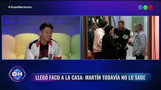 GH: Primer familiar en entrar a la casa: Facundo, el amigo de Martín 🤯