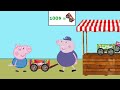 peppa pig s chocolate car vs baby george pig funny animations