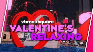 VTSQ Valentine's Day Heart: Calm \u0026 Relaxing White Noise 💗💗 — VTimes Square: 2 Wondrous Years 🎂🎆