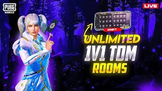 🔴LIVE ROOMS 1V1 TDM 🏆Win and Get 200 RS Cash! 🎉| PUBG Mobile Live 🔥#PUBGMobile #ucgiveaway #ucrooms🔴