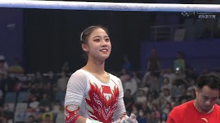 中国体操新皇后 左彤 有颜值 有实力。Zuo Tong, the new queen of Chinese gymnastics, is both beautiful and talented。