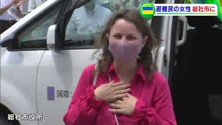 ウクライナから岡山・総社市へ避難した女性に米など贈呈　9月から市役所臨時職員として働くことを検討