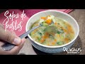 SOPA DE PASTAS CON VERDURAS | RECETA PARA PRINCIPIANTES