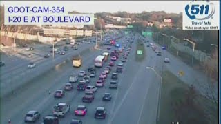 5-vehicle crash on I-20