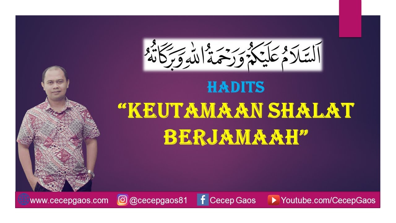 Video Pembelajaran Hadits Tentang Keutamaan Shalat Berjamaah - YouTube