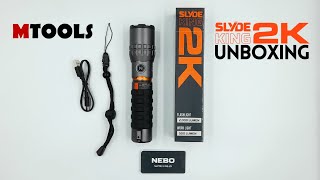 NEBO SLYDE KING 2K – 2,000 Lumen Rechargeable Flashlight and 500 Lumen Work Light