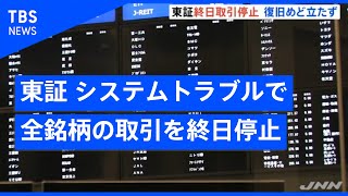 東証、システムトラブル原因で全銘柄の取引を終日停止