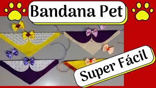 Bandana Pet | Para Fêmea | Super Fácil