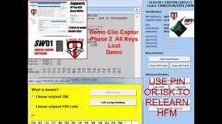 renault clio captur+pre code dealer key lock50 tagpro all keys lost solution renault ecu immo tool