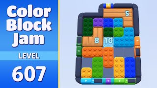 Color Block Jam Level 607 | Every Puzzle Solved! 🎯