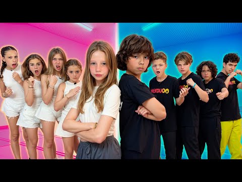 BOYS vs. GIRLS CHALLENGE by Nastya and friends