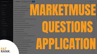 MarketMuse Questions Application | Find Q+A For Content Expansion