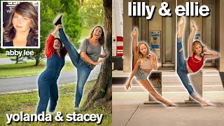 DANCE MOMS vs DAUGHTERS Funny Photo Challenge with Lilly & Ellie / ft Abby Lee Miller