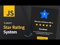 Javascript Star Rating System Design | Quick Tutorial