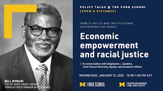 Policy Talks @ the Ford School: Economic empowerment and racial justice