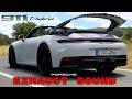 Exhaust Sound of 2025 Porsche 911 Carrera 4 GTS Hybrid Cabriolet