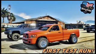 TROLLING DIESEL TRUCKS WITH MY DRAG CUMMINS - GTA 5 ROLEPLAY - America Freedom RP