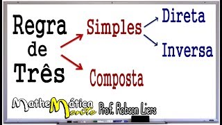 REGRA DE TRÊS SIMPLES E COMPOSTA - Prof.  Robson Liers - Mathematicamente