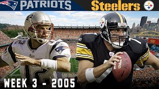 Brady & Big Ben Clutch Duel! (Patriots vs. Steelers, 2005) | NFL Vault Highlights
