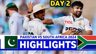 PAKISTAN VS SOUTH AFRICA 2nd TEST MATCH DAY 2 HIGHLIGHTS 2025 | PAK VS SA