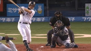 【プロ野球パ】福浦、内野を鋭く抜く逆転タイムリー 2015/06/09 M-D