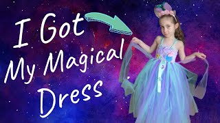 I got my new magical dress , it's a Dance monkey time 🙉 #Dress #Dancemonkey #Prinsess #KIDZBOP