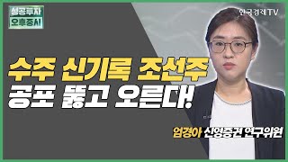 수주 신기록 조선주 공포 뚫고 오른다! / 현대중공업, 한국조선해양, HSD엔진 / 엄경아 신영증권 연구위원 / 애널리스트 뷰 / 성공투자오후증시 / 한국경제TV