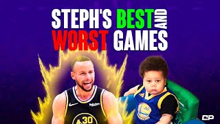 Steph Curry's BEST and WORST Games | Highlights #Shorts