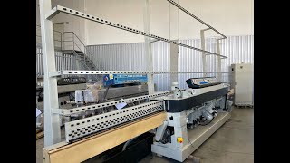 GlassBaltic | Completely overhauled vertical straight line edging machine BAVELLONI CR-1111