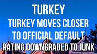 TURKEY Moves Closer to DEFAULT. Fitch Downgrades Rating to JUNK BOND Status with NEGATIVE OUTLOOK