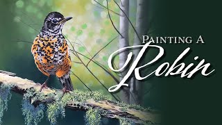 Painting a Robin in Acrylics | Redoing the Entire Background Halfway Through