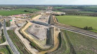 HS2 Construction Progress Turweston to Newton Purcell April 2023