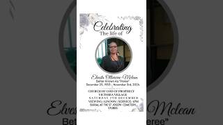Elvesta Ollivierre-Mclean | Funeral Announcement #Obituaries #SVG #ObituariesSVG