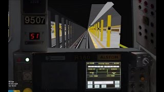 OpenBVE HD: First Video w/ Commentary (Test) On NYC Subway R160 A Train Cab Ride to Howard Beach-JFK