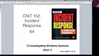 CNIT 152 12 Investigating Windows Systems (Part 1)