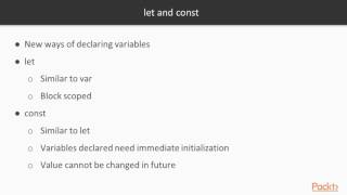 Programming with ECMAScript 2015 : Variables and Scopes | packtpub.com