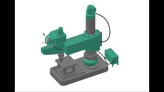 Make it Radial drilling Machine in AutoCAD | Electric Motor - Part 3