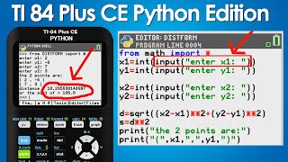 Easy Python Program for The Distance Formula