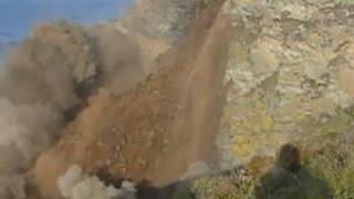 CLIFF COLLAPSE: Dramatic coastal erosion in Cornwall