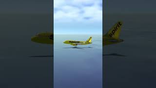 Spirit Airbus A319 Water Landing #aviation #pilot #rfs #realflightsimulator #landing #plane #avgeek