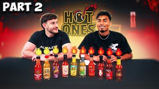 ANSWERING SPICY QUESTIONS! WING CHALLENGE PART 2 !