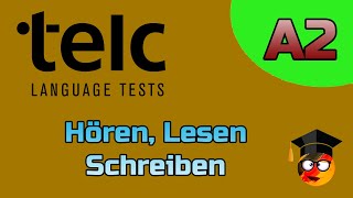 TELC - A2  Hören, Lesen und Schreiben modellsatz mit Lösung