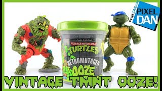 Retromutagen Ooze Teenage Mutant Ninja Turtles 1989 Vintage Slime Can Opening