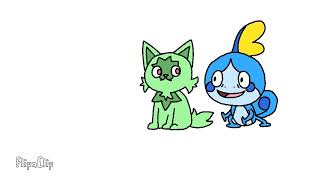 Sobble Vores Sprigatito (Sobble Vore Animation 3)