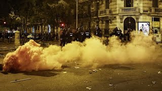 Nueva noche de protestas en Madrid contra la amnistía de Sánchez a los nacionalistas catalanes