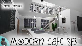 Lets Build Bloxburg Modern Cafe Part 2