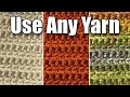 Solid or Variegated Yarn This Stitch Looks Great!! Step by Step for Beginners