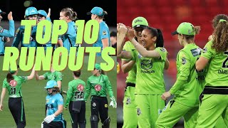 Top 10 direct hit runout in cricket 🏏in BBL women cricket